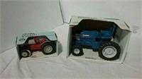 2 Ertl toy Ford tractors