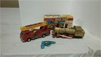 Battery operated fire truck and train engine