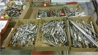6 boxes of wrenches, sockets and miscellaneous