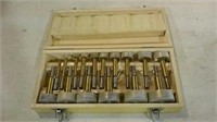 Hole drill set from 1/4 inch to 2 and 1/8 inch