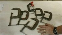 Assorted large clamps