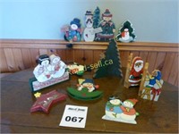 Ledge Christmas # 2 - Wooden Painted Pieces