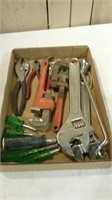 Assorted wrenches,pliers and screwdrivers