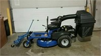 Dixon zero-turn lawn mower with rear bagger and