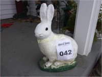 Painted Concrete Rabbit