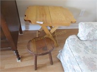 Stool and folding table