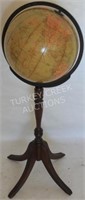 12" LIBRARY GLOBE BY REPLOGLE, ON STAND, CHIP TO