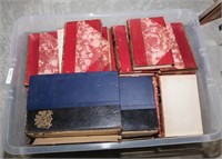 Box of Leather Bound Books