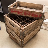 Two Milk Crates and Two Pepsi Crates