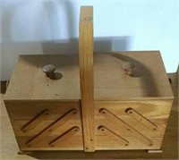 Oak sewing box