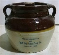 stoneware bean pot