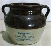 stoneware bean pot