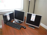 Lot Containing Computer, Screen & Keyboard