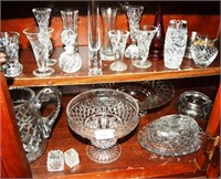 Large collection of cut crystal contained within
