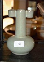 Chinese celadon glazed pottery vase,