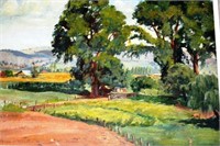 Peter H Lindsay, rural farming landscape,