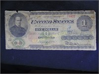 $1 Greenback Series 1862 VG-Repaired