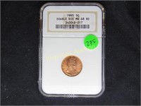 1995 Lincoln High Grade NGC MS 68 RD Doube Die Obv