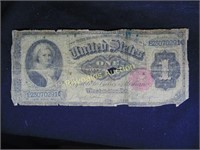 $1 Silver Cert. "martha Washington" 1891 FAIR