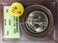 CHOICE OF 3 LOTS - MS 64 Walkers PCGS & NGC 1944