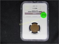 1872 Indian $.01 NGC F 15 Brown