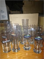 Assorted Beer Glasses x 13