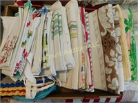 vintage kitchen towel lot