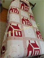 lovely handmade quilt and pillow