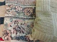 bedspread, throw, handmade quilt