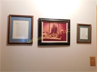 3 pictures in hall