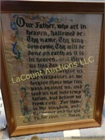 "Our Father" stitchery