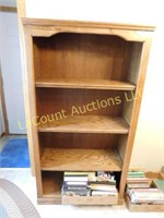 oak book shelves
