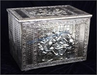 Brass Covered Decorative Wooden Chest