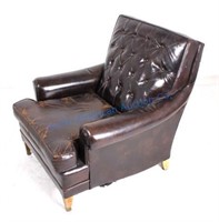 French Chesterfield Tufted Club Chair Circa 1920s
