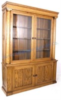 Marcus Daly Oak Mercantile Cabinet 19th-20th C.