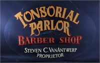 Tonsorial Parlor Barber Shop Trade Sign Bozeman MT