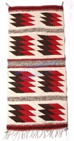 Navajo Ganado Pattern Wool Trade Rug Mid 20th C.