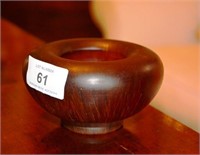 Small Chinese carved horn bowl, 10.5cm D