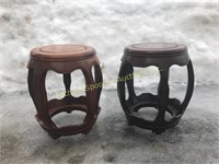 PAIR OF ROSEWOOD SIDE TABLES