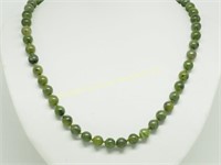 STERLING SILVER JADE NECKLACE