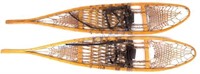 Early Rawhide Snowshoes with Leather Binding