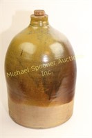 TWO GALLON JUG INCISED WITH MERCHANT NAME