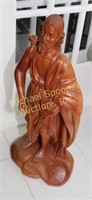 GUATEMALAN HAND CARVED WOODEN STATUE OF ST JOHN