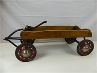 UNMARKED WOODEN WAGON