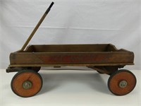 VICTORY RED RACER WOODEN WAGON