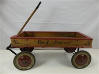 RED RACER WOODEN WAGON