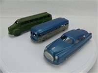 3 ASSORTED CAST TOY VEHICLES