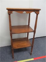 Vintage Irwin Wood 3 Tiered Lamp / Display Table