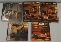 5 Modern Frank Lloyd Wright Hardcover Books