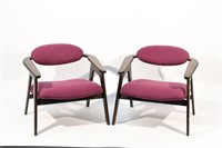 PAIR OF ADRIAN PEARSALL LOUNGE CHAIRS